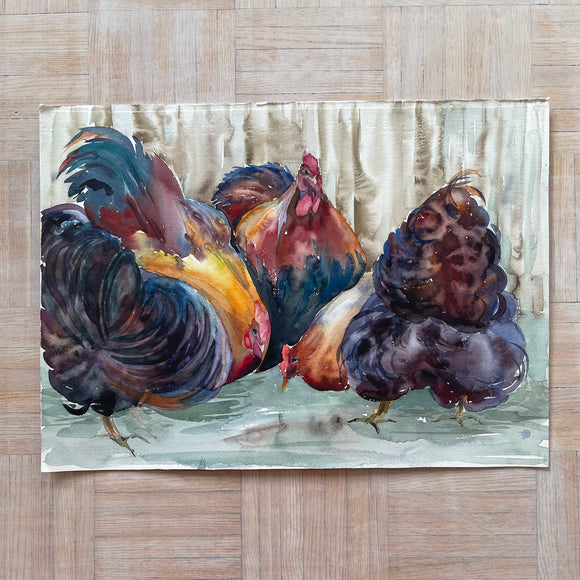 Cock and Chickens