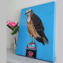 Red Tailed Hawk on Antique Tin-2