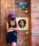 Bob Marley 💚  Abstract Rastafarian ONE LOVE-4