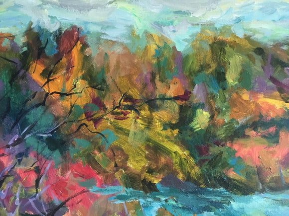 Fall. View Of Niagara River