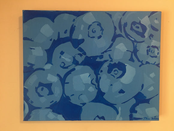 A Splash of Color:  Blueberries