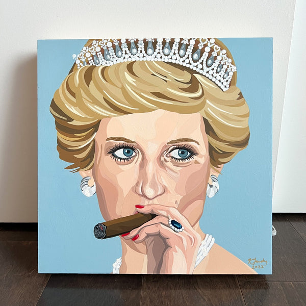 Lady Di And Her Stogie