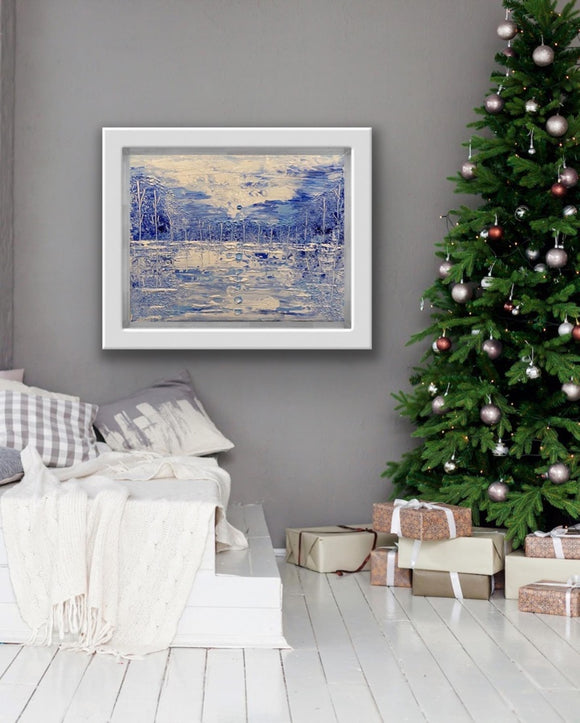 Abstract winter landscape