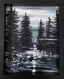 Abstract black and white landscape-1