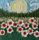 3D whimsical daffodils field-1