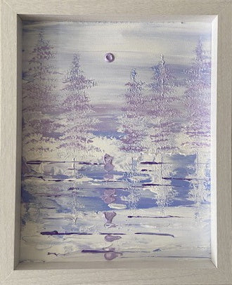 Abstract winter landscape