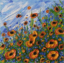Abstract poppy field-3