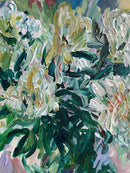 Peonies in a Glass Vase-3