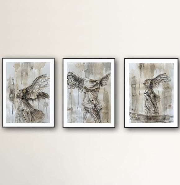 Abstract Winged Victory of Samthorace Sculpture III