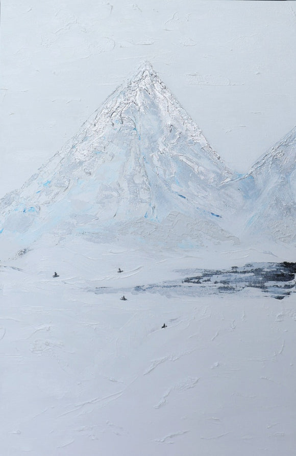 Shiny Happy Metallic Ski Hill - Serene Slopes Series (#3 of 4)