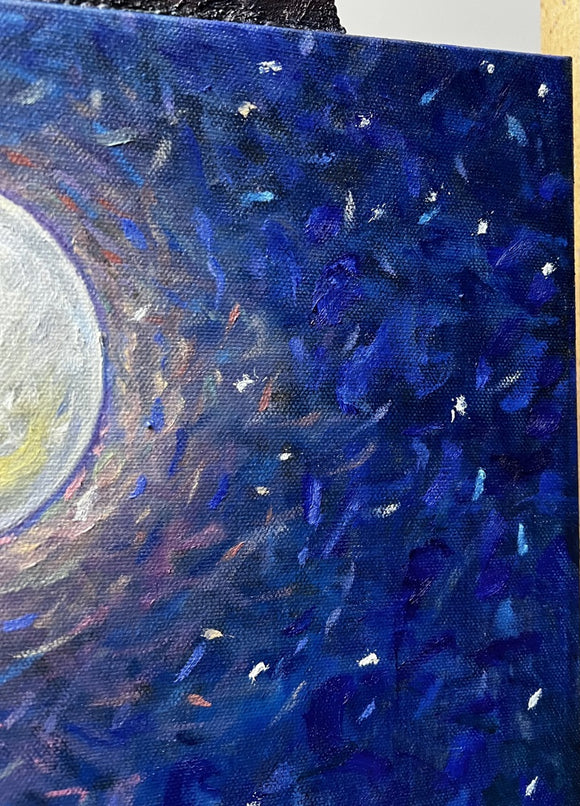 The full moon in the constellation leo
