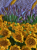 Impressionistic sunflower and lavender field-4