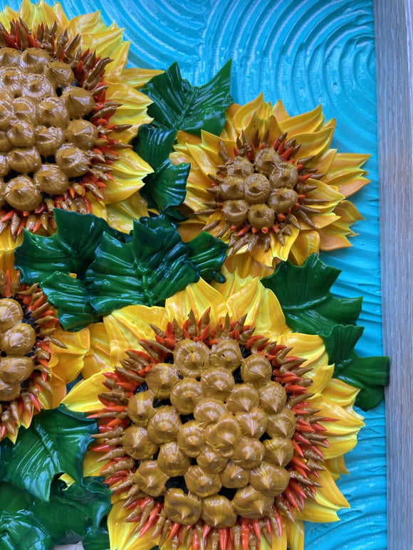 Ode to Van Gogh sunflowers impasto