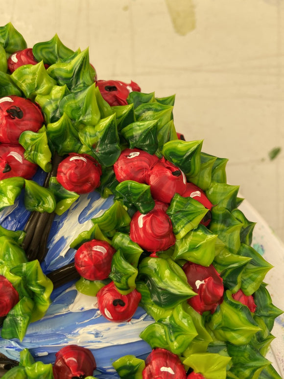 3D Apple tree impasto