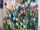 Blue Tulips. Floral Composition-3