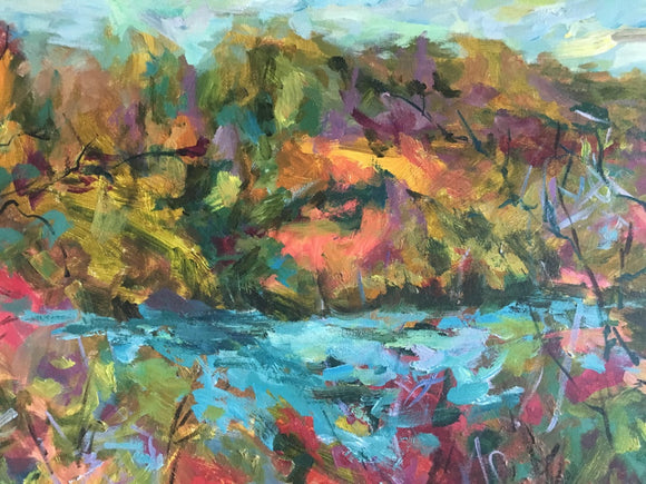 Fall. View Of Niagara River