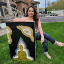 3D Black n Gold Buddha-4
