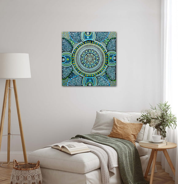Mandala Ombre in earthy tones