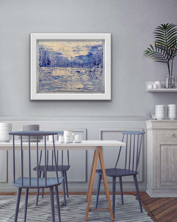 Abstract winter landscape