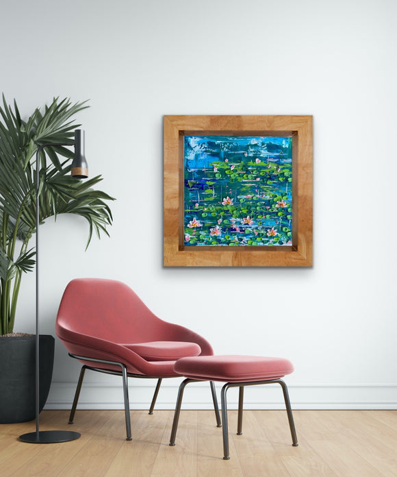 Abstract water lilies