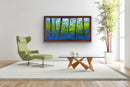 Pointillism landscape bluebell field-4
