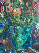 Tulips in a Green Vase-4