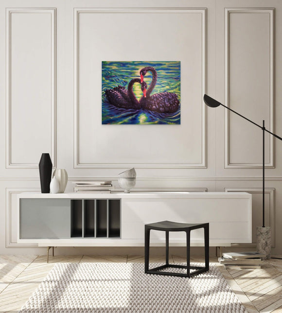 Swans Embrace