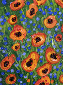 Whimsical flower field impasto painting-5
