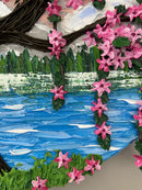 3D Cherry Blossom tree impasto-5
