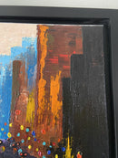Abstract cityscape impasto-5