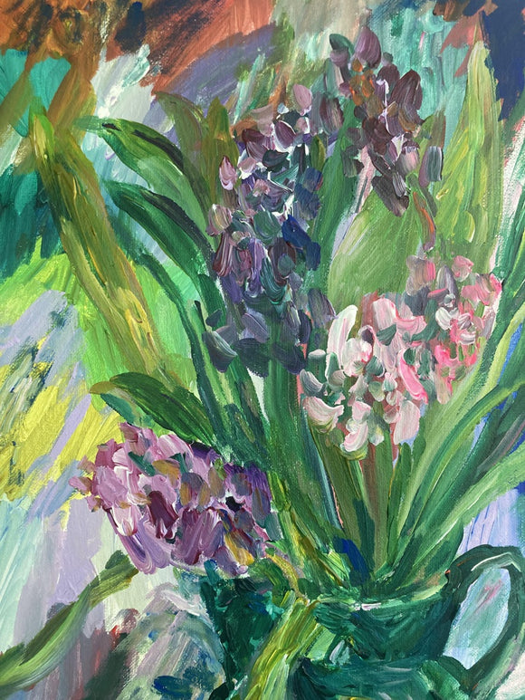 Hyacinths. Floral Composition
