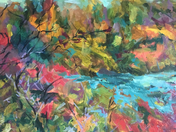 Fall. View Of Niagara River