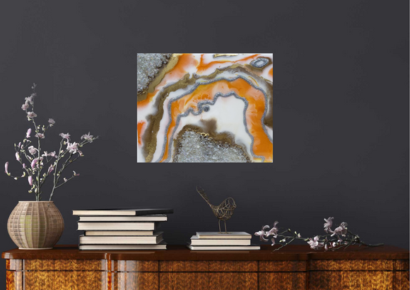 Orange geode mini