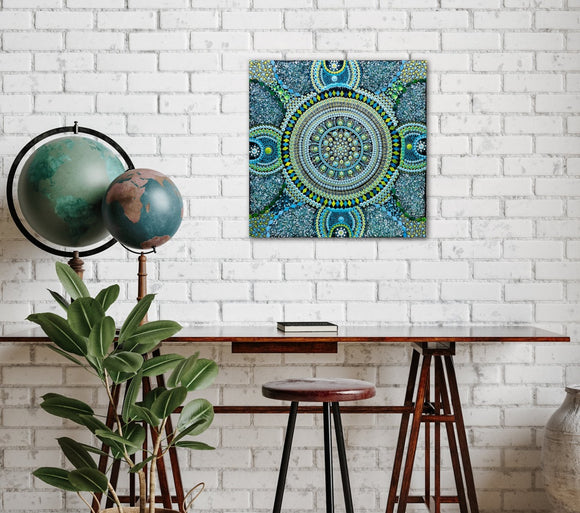 Mandala Ombre in earthy tones