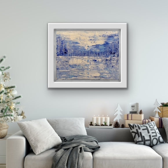 Abstract winter landscape