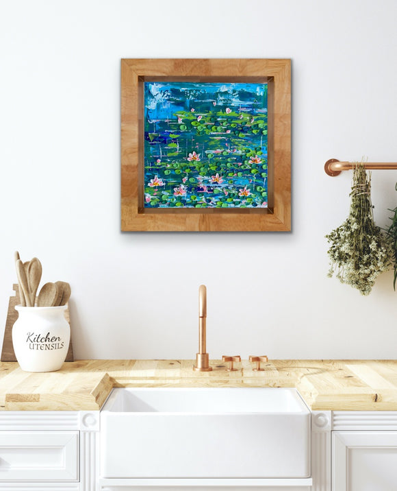 Abstract water lilies