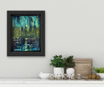 Abstract Northern Lights landscape