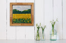 Pointillist yellow flower field-5