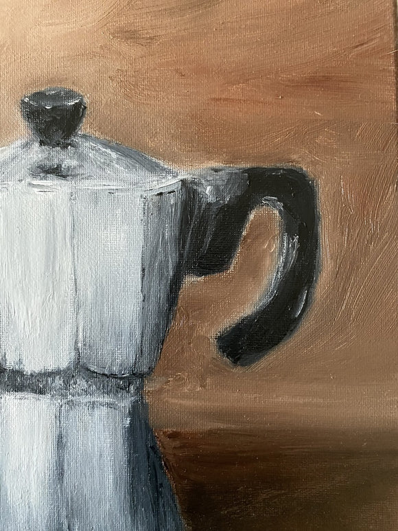 "Ordinary Days" Still Life with Espresso Maker