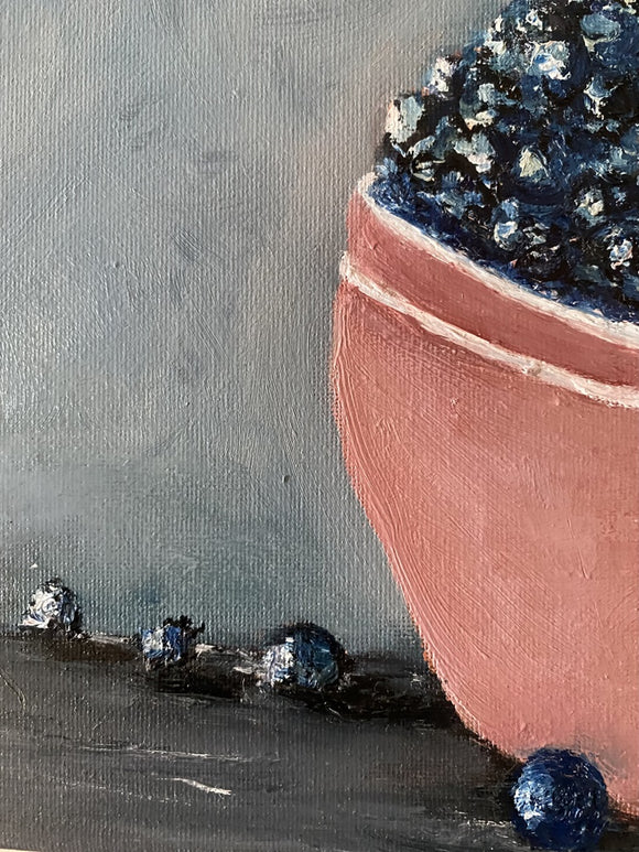 "Ordinary Days" Still Life Bowl with Blueberries