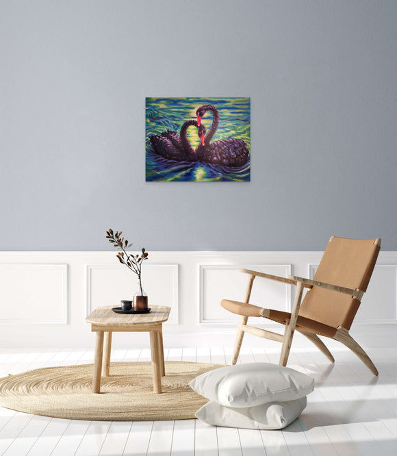 Swans Embrace