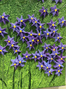 Whimsical flower field impasto-6