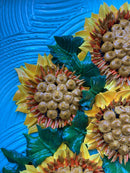 Ode to Van Gogh sunflowers impasto-7