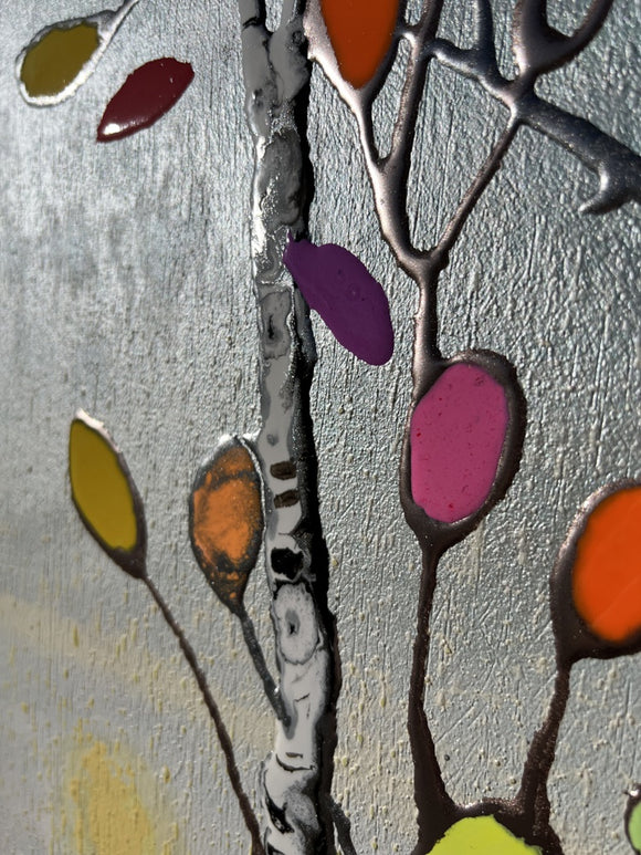 “Sunlit Canopy: Mosaic Melody of Life”