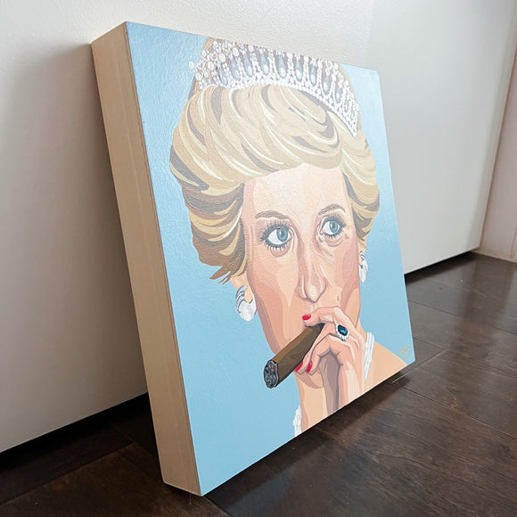 Lady Di And Her Stogie