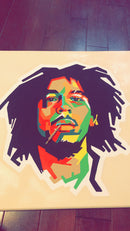 Bob Marley 💚  Abstract Rastafarian ONE LOVE-7