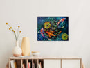 Three Koi With Lilies-5