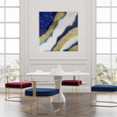 Blue white and gold Geode Mini-5