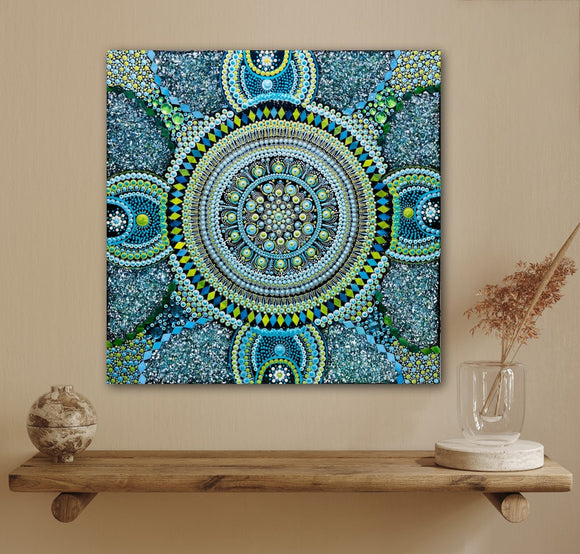 Mandala Ombre in earthy tones