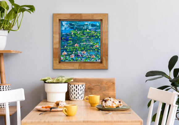 Abstract water lilies